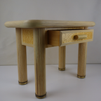 Travertijn & Rotan Tafel Circa 1970 thumbnail 12