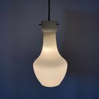 Vintage Italiaanse Hanglamp Van Wit Glas Van Targetti Sankey 1960 thumbnail 8