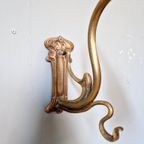 Art Nouveau Bronzen Wandlamp, Jaren 1900 thumbnail 17