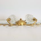 Set 2 Vintage Banci Wandlamp Bloem Goud Regency Italië '70 thumbnail 14