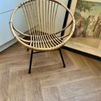 Rohé Noordwolde Rotan Bamboe Fauteuil 1960 thumbnail 13