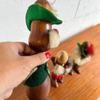 Vintage Houten Deense Poppetje / Deco Hans Bolling Bojesen thumbnail 10