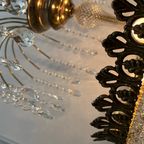 2 Stuks ! Vintage Art Nouveau Stijl Kristal Kroonluchters thumbnail 3