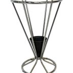 Vintage Paraplubak Chroom Rond Zwart Nederlands Art Deco thumbnail 18