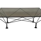 Vintage Salontafel Paolo Piva Stijl Met Rookglas 80's Design thumbnail 14