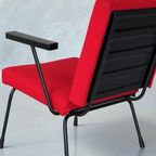 Gispen | Vintage 1401 Fauteuil Wim Rietveld Armstoel Rood thumbnail 4