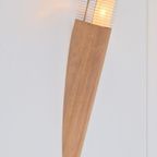 2 Teak Buitenlamp Ellips Rvs Glas Wandlamp Design Lamellen thumbnail 12