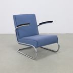 Vintage Bauhaus Buisframe Fauteuil W.H. Gispen Model S411 Mücke Melder thumbnail 5