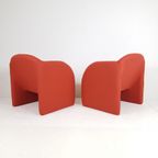 Artifort Ben’s Steenrood / Donker Oranje Fauteuils Ploegstof thumbnail 6