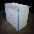 Jaren 50 Commode Kast – Jongenskamer – Blauw / Wit thumbnail 8