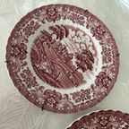 2x British Anchor Castells Ironstone. Made In England. Design Memory Lane. Wandbord. Dorps Tafereel, thumbnail 3