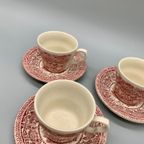 Set Vintage Kop En Schotels Eit Ironstone England 6 Delig thumbnail 4