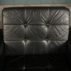 Vintage Lederen Fauteuil – Zwart – Jaren 70 thumbnail 13