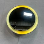 Vintage Ronde Houten Wandspiegel Met Verlichting, Xl, 1970's thumbnail 5