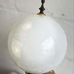 Vintage Hoge Tafelllamp Met 'Gouden' Palmen Hans Kögl Stijl thumbnail 11