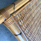 Vintage Bamboo Vierkante Coffee Table / Salontafel Met Rotan thumbnail 6