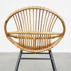 Subtiele Vintage Jaren ’60 Rotan Dutch Design Fauteuil thumbnail 5