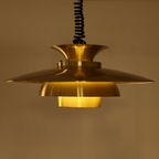 Brass Pendant Light, Denmark 1980s thumbnail 2
