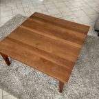 Mid-Century Bruin Eettafel Met 6 Stoelen En Evt Uit Te Breiden Met Salon Tafel. thumbnail 5