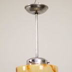 Antieke Vintage Art Deco Hanglamp thumbnail 3