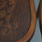 Set Van 4 Originele Antieke Jacob En Josef Kohn Bentwood Design Thonet Stoelen Uit Begin 20e Eeuw thumbnail 17
