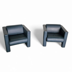 Pair / Trix And Robert Haussmann / Leather Chairs By Knoll thumbnail 10