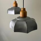 Vintage, Stoere Metalen Hanglampen (2) - Industrieel thumbnail 2