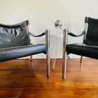 2 Vintage Leren Stoelen Van Johanson Design Van Bârje Johanson, Sweden, 1970S thumbnail 2