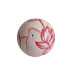 Een Ronde Bal Van Gips Ø 10 Cm Met Bloemmotief thumbnail 8