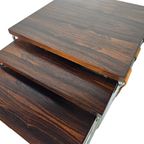Dutch Design - Brabantia Holland - Mime Set - Lectuurbak - Vintage Bijzettafel Met Cognac Tuigler thumbnail 9
