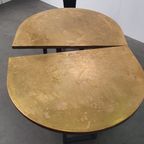Grote Messing Tafel Ovaal Modulair - Ruw Staal thumbnail 4