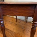 Magnifiek Bureau Werktafel Leer En Ingelegd Met Bladgoud 19e Eeuws Frans thumbnail 9