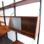 Modulair Wandsysteem Teakhout, Louis van Teeffelen Jaren '50 thumbnail 3