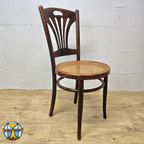 Antieke Art Nouveau Weense Jakob En Josef Kohn Stoel (thonet Stijl) Antique Webbing Chair thumbnail 17