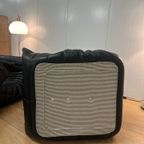 Nieuw Ligne Roset Togo Set Zwart Leer 2-Zits + 1-Zits + Poef thumbnail 6
