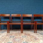 4x Vintage Deens Design Stoelen, Jaren '60 thumbnail 2