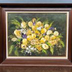Signed Still Life With Tulips. thumbnail 4