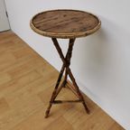 Vintage Mid Century Bamboe Bijzettafeltje Plantentafeltje Tafeltje 418 thumbnail 6