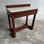 Antique Console Table With Marble Top thumbnail 3