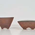 Set 2 Japandi Art Bowls Earthware Kom 2003 Design Handmade thumbnail 7