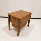 Sewing Cabinet With Reed Basket By Horn Collection, West Germany 1950s thumbnail 14