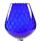 Blauw Glas Snifter Vaas Brandy Cognac Kobalt Empoli Italy 33Cm thumbnail 8