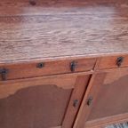 Art Deco Kastje Eiken Commode Wastafelkastje thumbnail 11