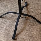 Zeer Grote Brutalistische Smeedijzeren Vloerlamp, Circa 1950 thumbnail 5