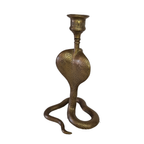 Vintage Messing Cobra Kandelaar thumbnail 4