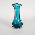 Murano - Vaas - Aqua Blauw - Italie - 3E Kwart 20E Eeuw thumbnail 4