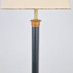 Regency Groen Leer Vloerlamp Goud Lamp Vintage Neoclassic thumbnail 23