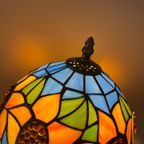 2 Stuks Glas In Lood Tiffany Stijl Tafellampen Zonnebloemen thumbnail 10