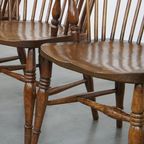 Leuke En Tijdloze Set Van 4 Antieke Engelse Windsor Stickback Chairs Uit De 19e thumbnail 20