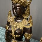 Paar Thaise Boeddha Beeldjes. thumbnail 5